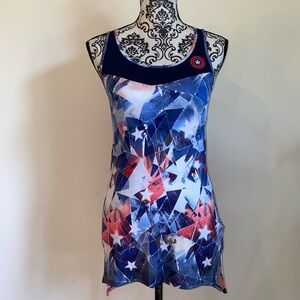 Marvel Captain America Sleeveless Mini Sun Dress Size Medium
